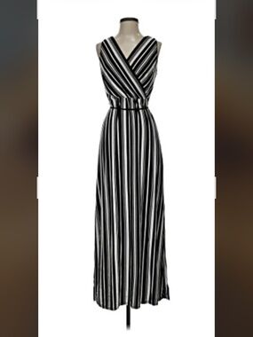 White House Black Market Black Dress with Contrast Trim